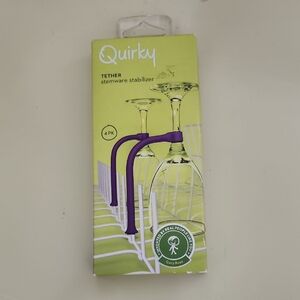 Quirky Tether Stemware Stabilizer 4 Pack
